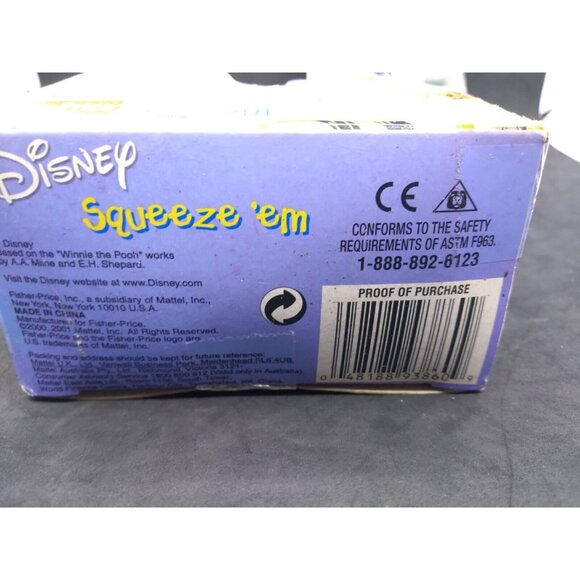 Vtg. Bundle 2 Squeeze 'em Winnie Pooh Disney Fisher Price & Eeyore Squeeze Toy - Picture 7 of 7